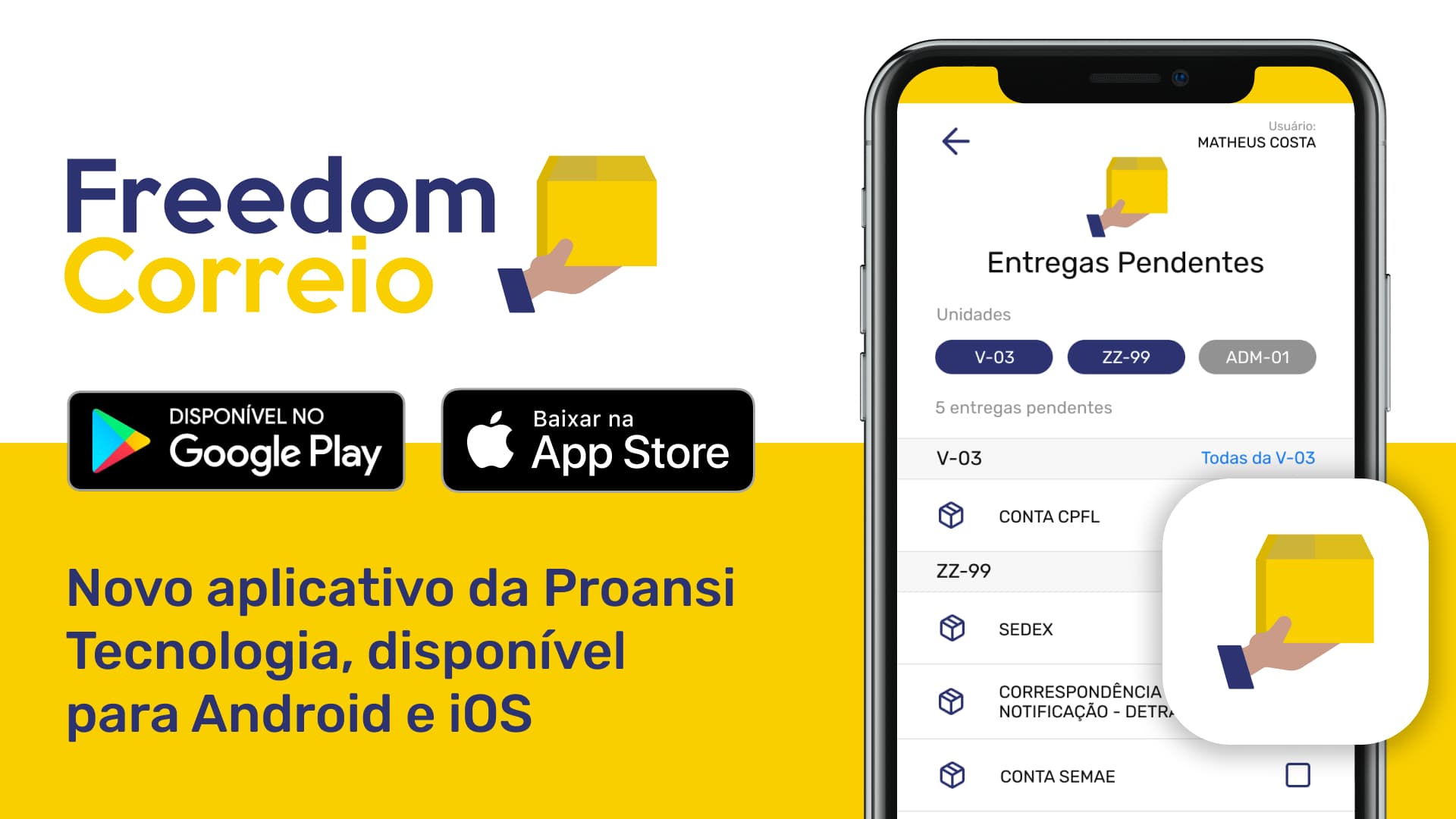 App Freedom Correio